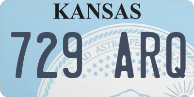 KS license plate 729ARQ