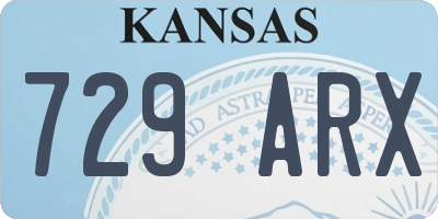 KS license plate 729ARX