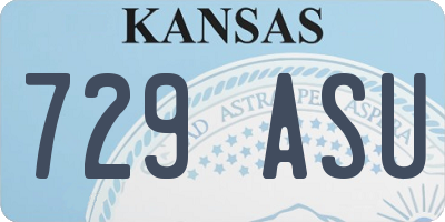 KS license plate 729ASU