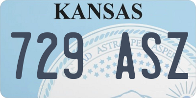 KS license plate 729ASZ