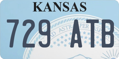 KS license plate 729ATB