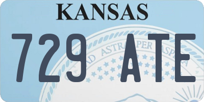 KS license plate 729ATE
