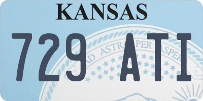 KS license plate 729ATI
