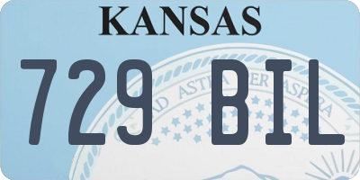 KS license plate 729BIL
