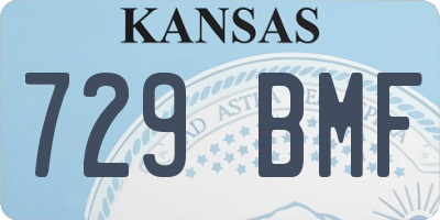 KS license plate 729BMF
