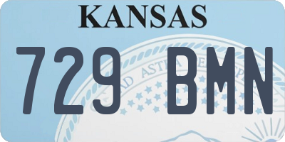KS license plate 729BMN
