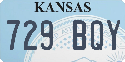 KS license plate 729BQY
