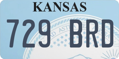 KS license plate 729BRD