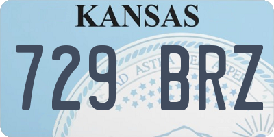 KS license plate 729BRZ