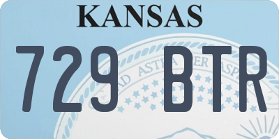 KS license plate 729BTR