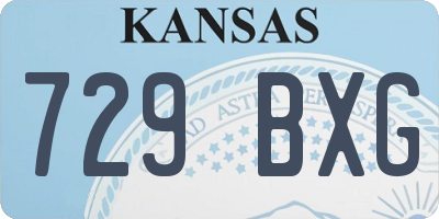KS license plate 729BXG