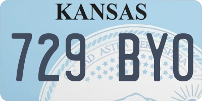 KS license plate 729BYO