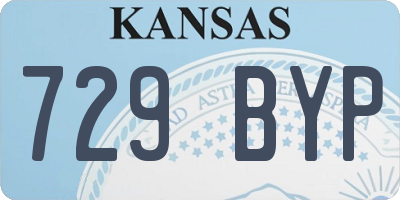 KS license plate 729BYP