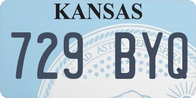 KS license plate 729BYQ
