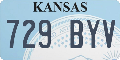 KS license plate 729BYV