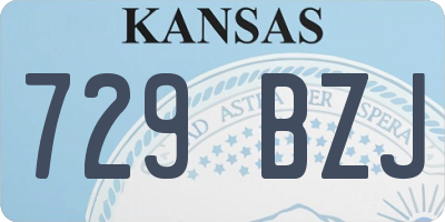 KS license plate 729BZJ