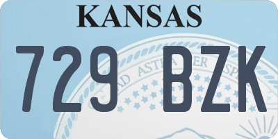 KS license plate 729BZK