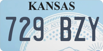KS license plate 729BZY