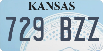 KS license plate 729BZZ