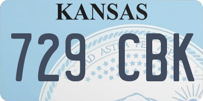 KS license plate 729CBK