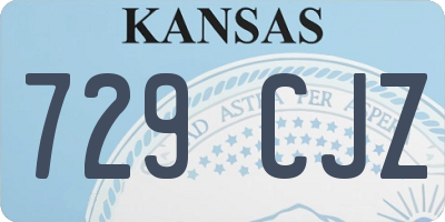 KS license plate 729CJZ