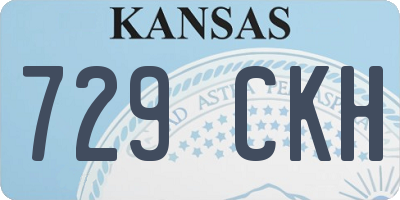 KS license plate 729CKH