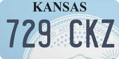 KS license plate 729CKZ