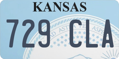KS license plate 729CLA