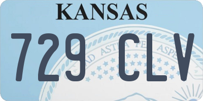 KS license plate 729CLV