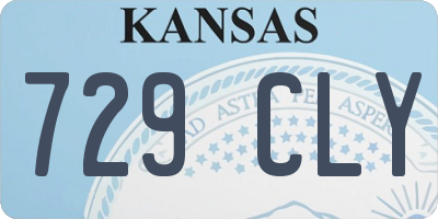 KS license plate 729CLY