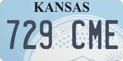 KS license plate 729CME