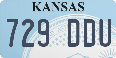 KS license plate 729DDU