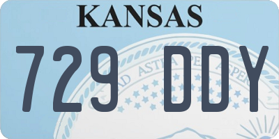KS license plate 729DDY