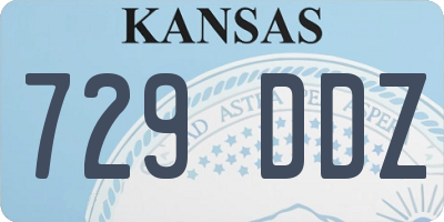 KS license plate 729DDZ