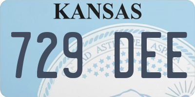 KS license plate 729DEE
