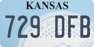 KS license plate 729DFB