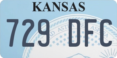 KS license plate 729DFC