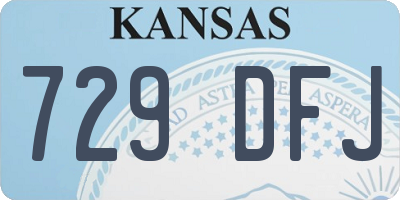 KS license plate 729DFJ