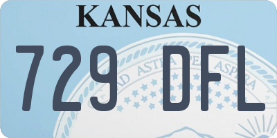 KS license plate 729DFL