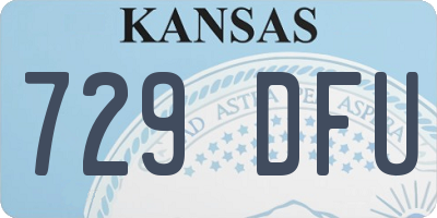 KS license plate 729DFU