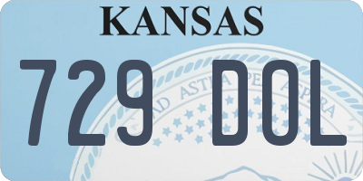 KS license plate 729DOL