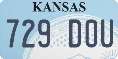 KS license plate 729DOU