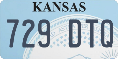 KS license plate 729DTQ