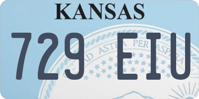 KS license plate 729EIU