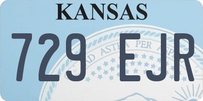 KS license plate 729EJR
