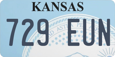 KS license plate 729EUN