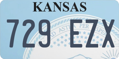KS license plate 729EZX