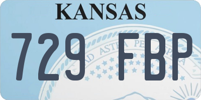 KS license plate 729FBP