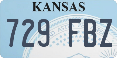 KS license plate 729FBZ
