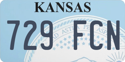 KS license plate 729FCN